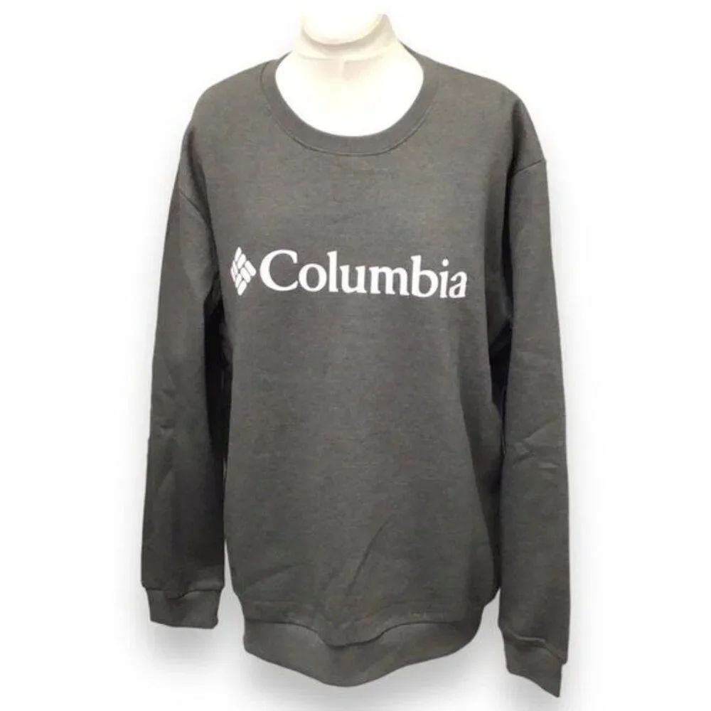 Columbia Mens Noe Valley III Crew Logo Sweatshirt, Gray, size XXL